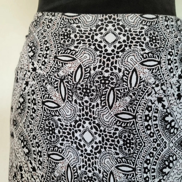 Maxi CYNTHIA ROWLEY Stretch SKIRT Fold Over White - Picture 3 of 8